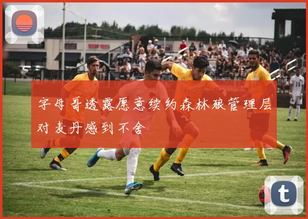 字母哥透露愿意续约森林狼管理层对麦丹感到不舍